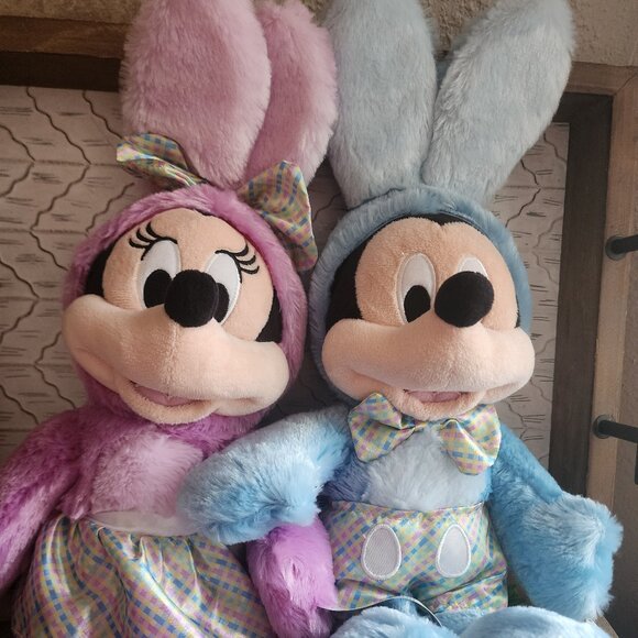 Disney Other - NWT Disney Mickey and Minnie Easter Bunny Plush